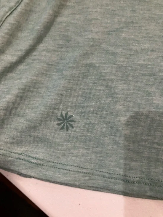 Athleta Girl Mint Green Tank Top and Black Athletic Shorts Sz 12 GUC - Picture 4 of 14